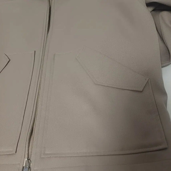 [BUNJANG] COOR Wool Blend Balmacaan Zip-Up Blouson (Beige) / [L] 쿠어(COOR) 울 블렌드 발마칸 집업 블루종 (베이지)