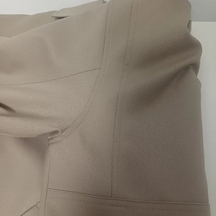 [BUNJANG] COOR Wool Blend Balmacaan Zip-Up Blouson (Beige) / [L] 쿠어(COOR) 울 블렌드 발마칸 집업 블루종 (베이지)