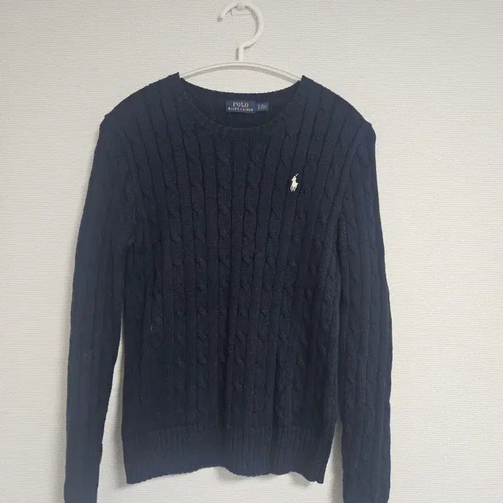 [BUNJANG] Polo Ralph Lauren Cable Knit Sweater / 폴로 랄프로렌 네이비 꽈배기 니트 S 사이즈