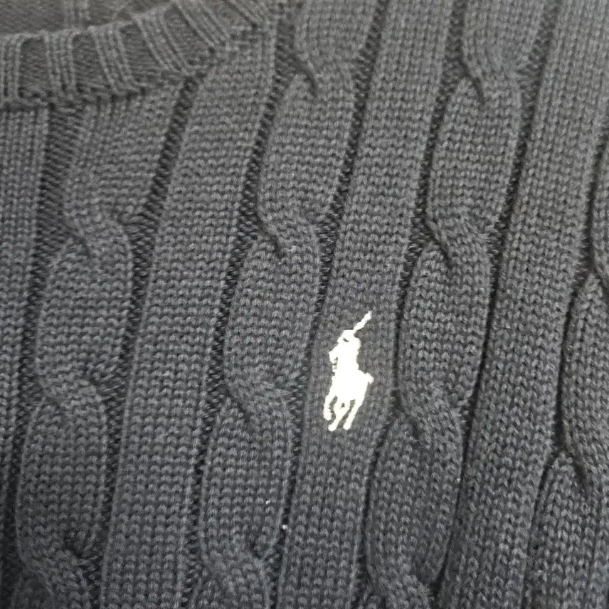 [BUNJANG] Polo Ralph Lauren Cable Knit Sweater / 폴로 랄프로렌 네이비 꽈배기 니트 S 사이즈