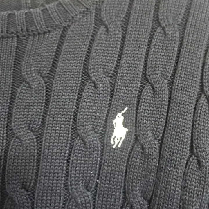 [BUNJANG] Polo Ralph Lauren Cable Knit Sweater / 폴로 랄프로렌 네이비 꽈배기 니트 S 사이즈
