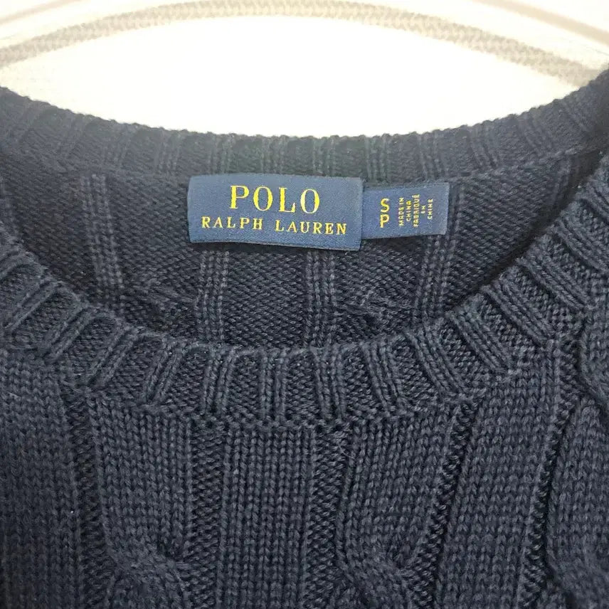 [BUNJANG] Polo Ralph Lauren Cable Knit Sweater / 폴로 랄프로렌 네이비 꽈배기 니트 S 사이즈
