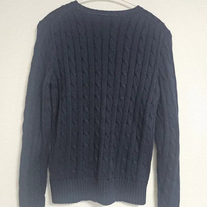 [BUNJANG] Polo Ralph Lauren Cable Knit Sweater / 폴로 랄프로렌 네이비 꽈배기 니트 S 사이즈