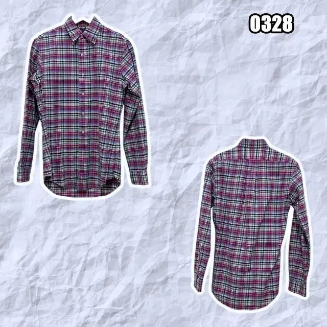 [BUNJANG] Polo Ralph Lauren Checkered Long Sleeve Shirt / XS 폴로 랄프로렌 체크 패턴 긴팔 셔츠