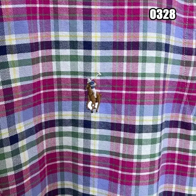 [BUNJANG] Polo Ralph Lauren Checkered Long Sleeve Shirt / XS 폴로 랄프로렌 체크 패턴 긴팔 셔츠
