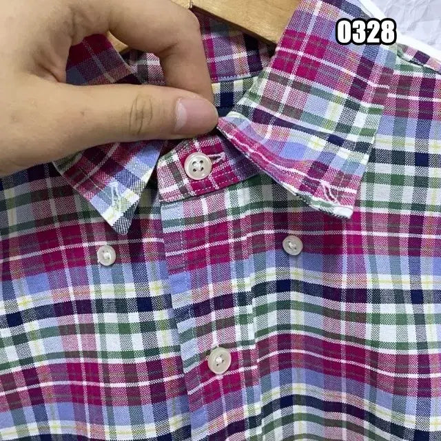 [BUNJANG] Polo Ralph Lauren Checkered Long Sleeve Shirt / XS 폴로 랄프로렌 체크 패턴 긴팔 셔츠