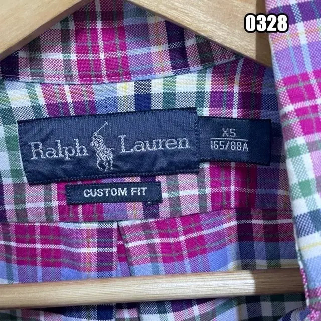 [BUNJANG] Polo Ralph Lauren Checkered Long Sleeve Shirt / XS 폴로 랄프로렌 체크 패턴 긴팔 셔츠