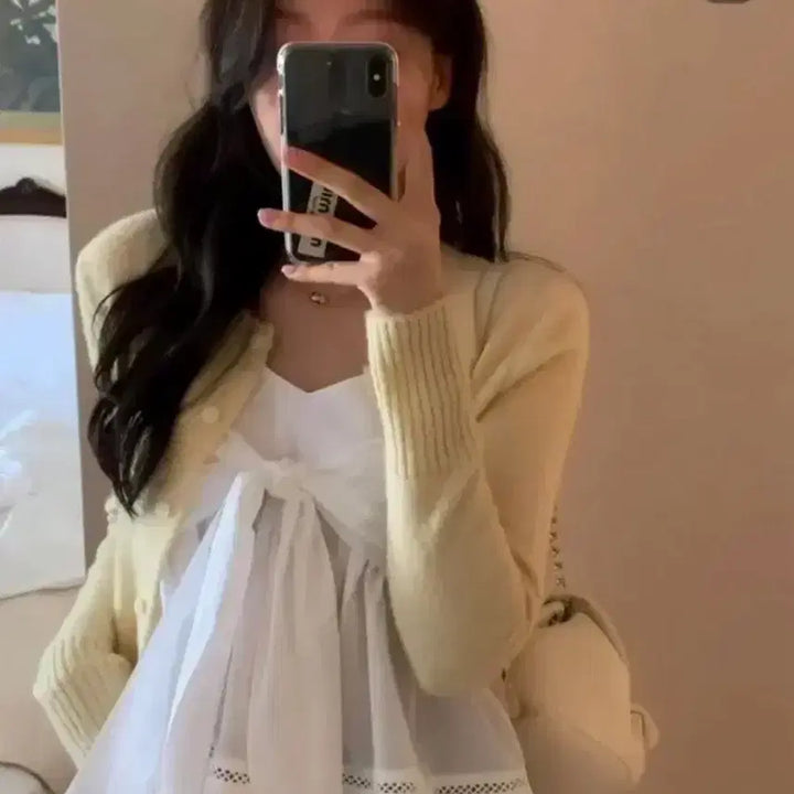 [SOLD OUT] 르플레인 베이비 옐로우 가디건