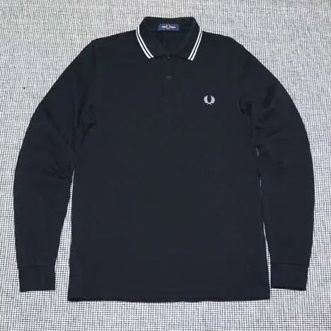 [BUNJANG] Fred Perry Long Sleeve Polo Shirt Black Size 95 / 프레드페리 긴팔 카라티 95
