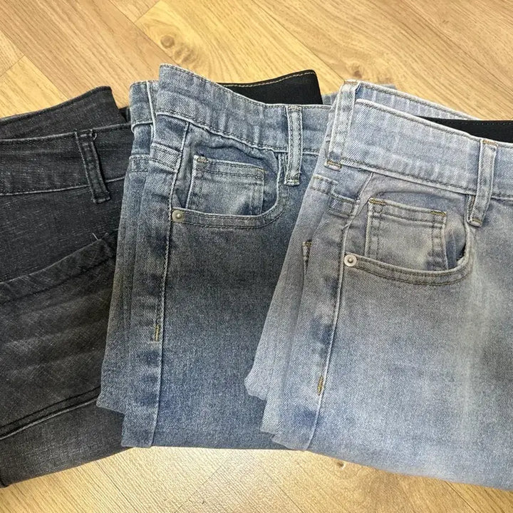 [BUNJANG] Bootcut Denim Jeans Bundle Set / 부츠컷 데님 청바지 3개 일괄