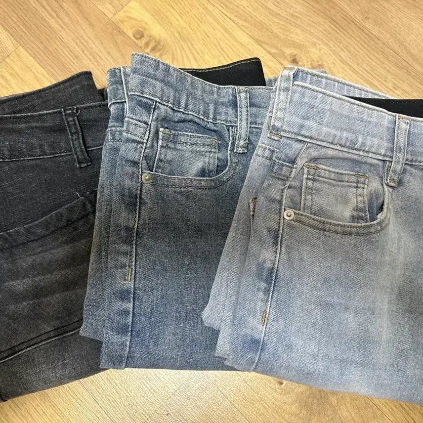 [BUNJANG] Bootcut Denim Jeans Bundle Set / 부츠컷 데님 청바지 3개 일괄