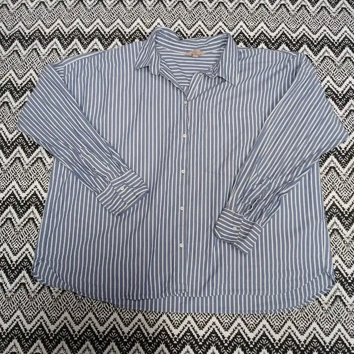 [BUNJANG] H&amp;M Striped Shirt XL / H&amp;M 스트라이프 셔츠 XL