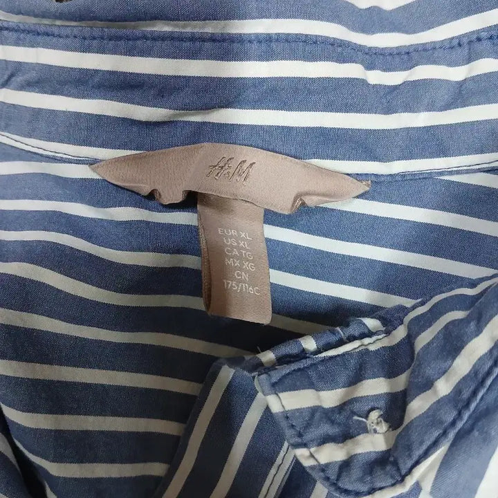 [BUNJANG] H&amp;M Striped Shirt XL / H&amp;M 스트라이프 셔츠 XL