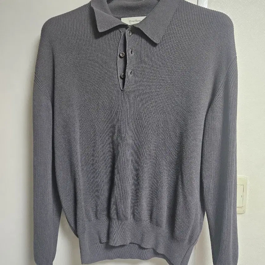 [BUNJANG] First Floor Cotton Polo Knit / 퍼스트플노어 코튼 폴로 니트 판매합니다
