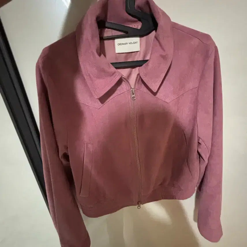 [BUNJANG] Ordinary Holiday Suede Crop Jacket / 오디너리 홀리데이 크롭 스웨이드 자켓