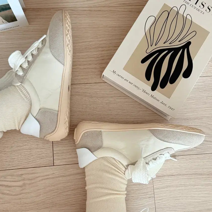[BUNJANG] Ivory Latex Insole Sneakers 5072 / (30,35,40,45,50) 아이보리 라텍스 깔창 운동화5072