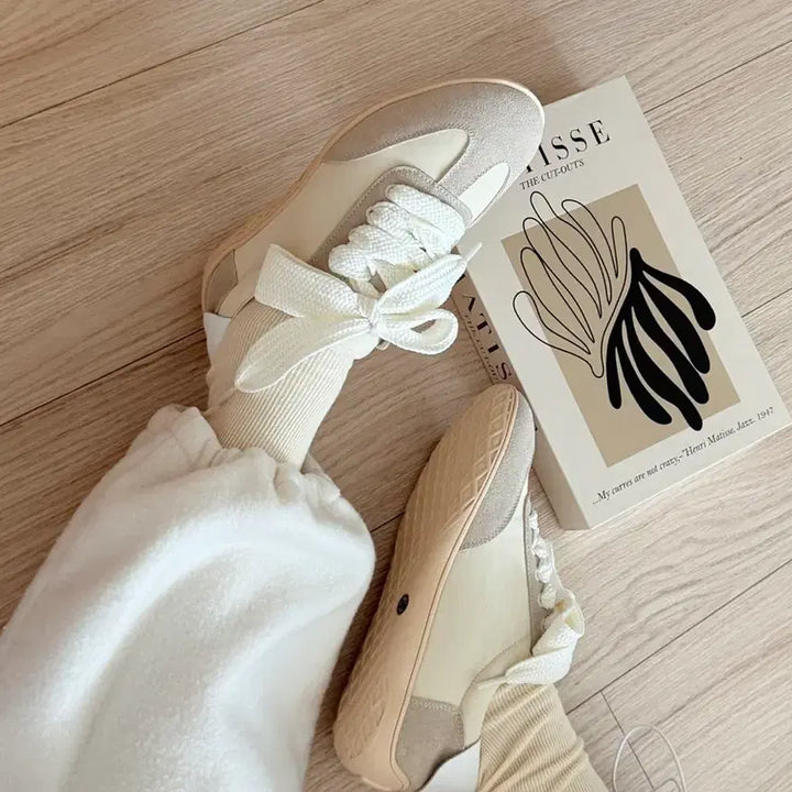 [BUNJANG] Ivory Latex Insole Sneakers 5072 / (30,35,40,45,50) 아이보리 라텍스 깔창 운동화5072