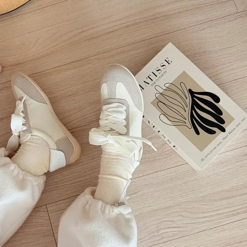 [BUNJANG] Ivory Latex Insole Sneakers 5072 / (30,35,40,45,50) 아이보리 라텍스 깔창 운동화5072