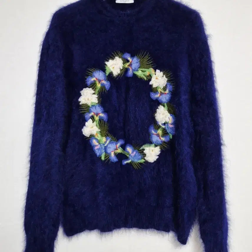 [BUNJANG] Givenchy Angora Flower Sweater - S / (정품) 지방시 앙고라 플라워 스웨터 S