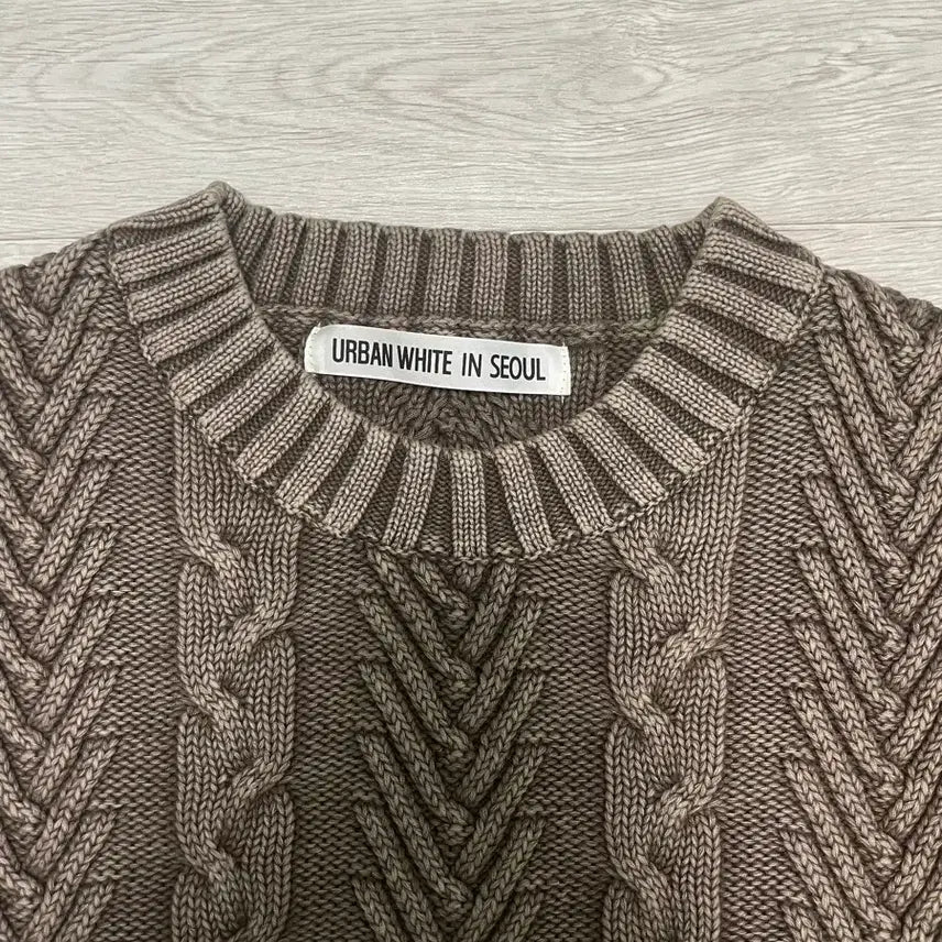 [BUNJANG] Pigment Washed Knit Sweater Brown / (새제품) 피그먼트 워싱 니트 브라운