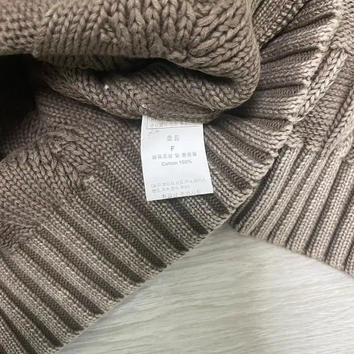 [BUNJANG] Pigment Washed Knit Sweater Brown / (새제품) 피그먼트 워싱 니트 브라운