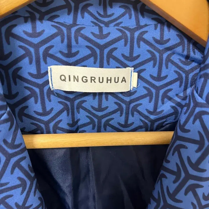 [BUNJANG] QINGRUHUA Blue Pattern Jacket / QINGRUHUA 블루 패턴 자켓 1172