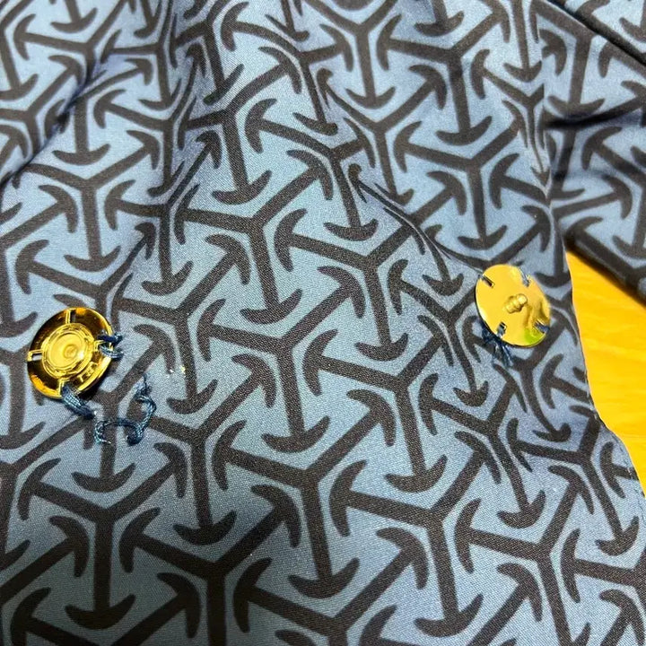 [BUNJANG] QINGRUHUA Blue Pattern Jacket / QINGRUHUA 블루 패턴 자켓 1172