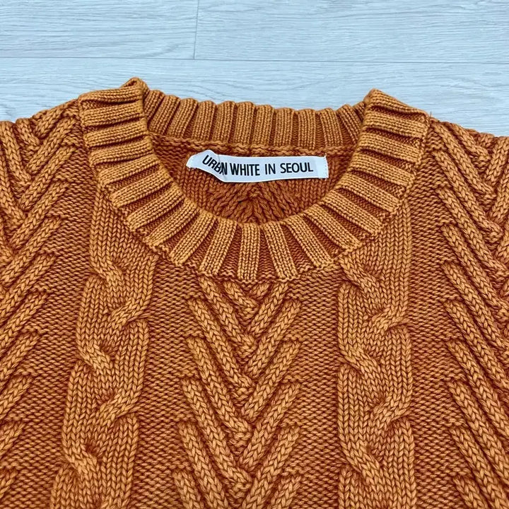 [BUNJANG] Pigment Washing Knit Orange / (새제품) 피그먼트 워싱 니트 오렌지