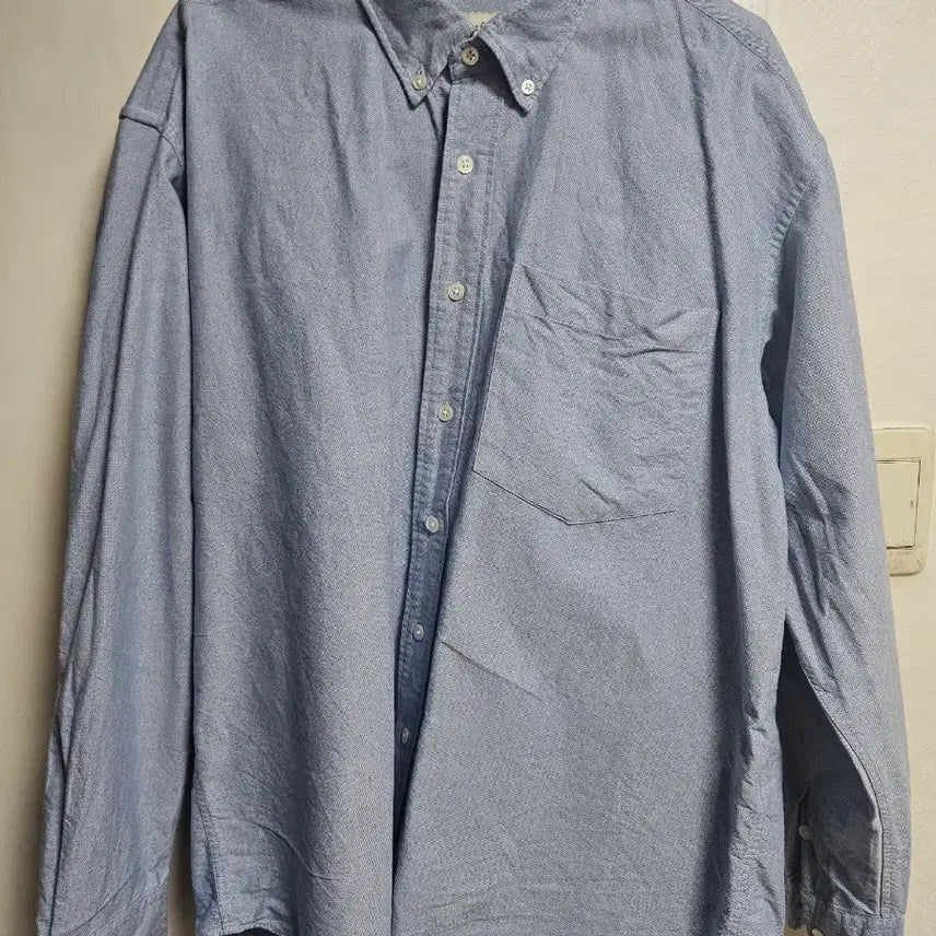 [BUNJANG] First Floor Big Oxford Shirt - Blue / 퍼스트플로어 빅옥스포드셔츠 블루 판매합니다