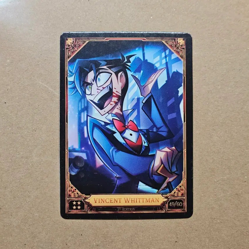 [BUNJANG] Hazbin Hotel Vox Vincent Whitman Non-foil Trading Card / 해즈빈 호텔 트레카 복스 빈센트 휘트먼 논포일