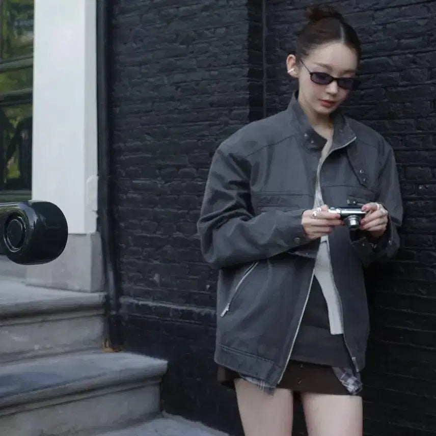 [BUNJANG] AVIE MUAH Vintage Crack Rider Jacket / 아비에무아 빈티지 크랙 라이더 자켓 1