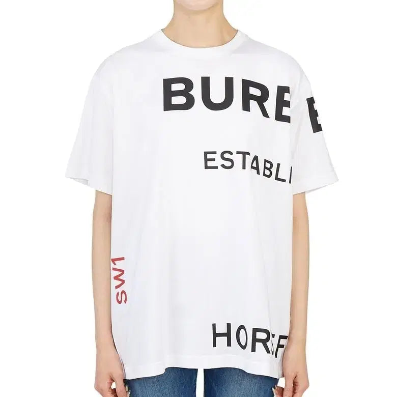 [BUNJANG] Burberry Horseferry Oversized Short-Sleeve T-Shirt / 버버리(BURBERRY)호스페리 오버사이즈 반팔티셔츠