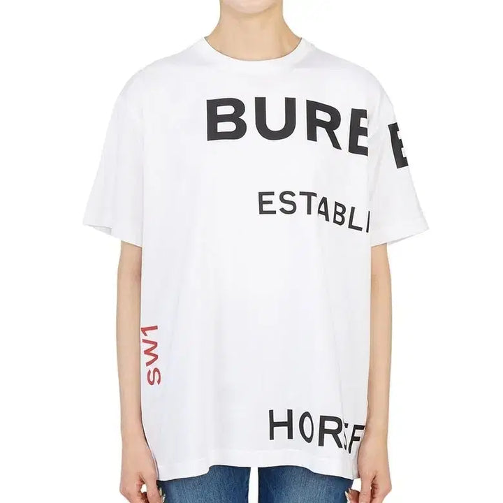 [BUNJANG] Burberry Horseferry Oversized Short-Sleeve T-Shirt / 버버리(BURBERRY)호스페리 오버사이즈 반팔티셔츠