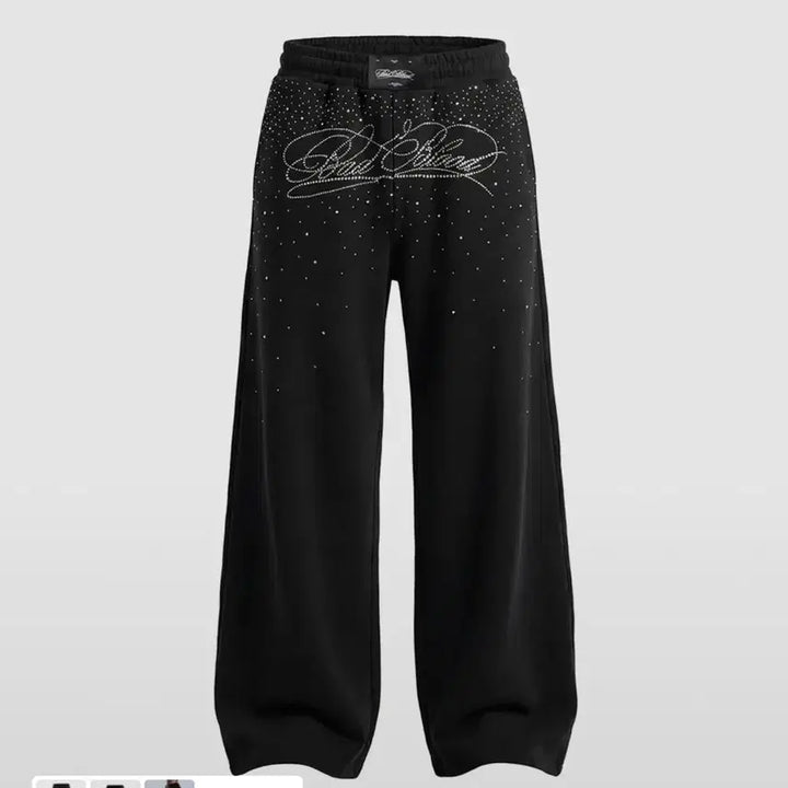 [BUNJANG] Badblood Dark Classic Rhinestone Joggers / 배드블러드 다크 클래식 라인스톤 조거