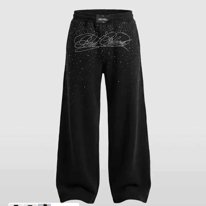 [BUNJANG] Badblood Dark Classic Rhinestone Joggers / 배드블러드 다크 클래식 라인스톤 조거
