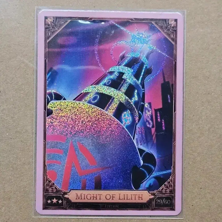 [BUNJANG] Hazbin Hotel Lilith Pink Foil Trading Card / 해즈빈 호텔 트레카 Might of lilith 복스 릴리스 핑크포일