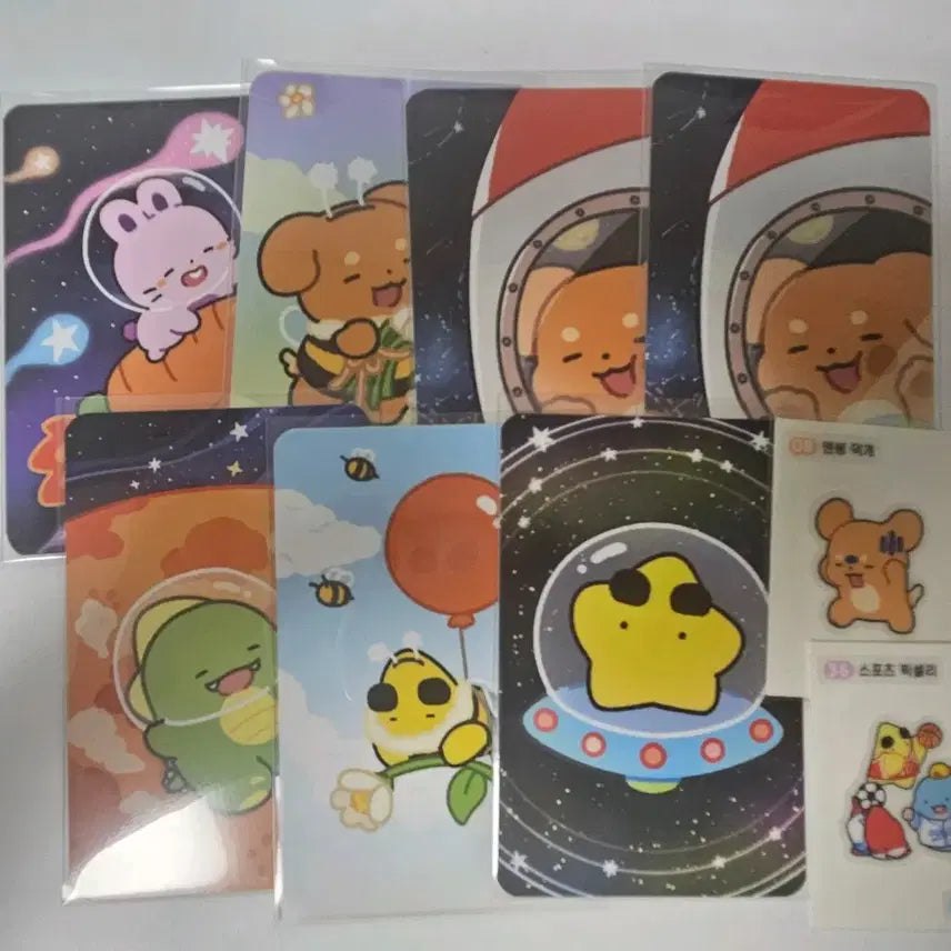 [BUNJANG] Pixelly GS Snacks Photocard Bundle Set / 픽셀리 gs과자 포토카드 띠부씰 일괄
