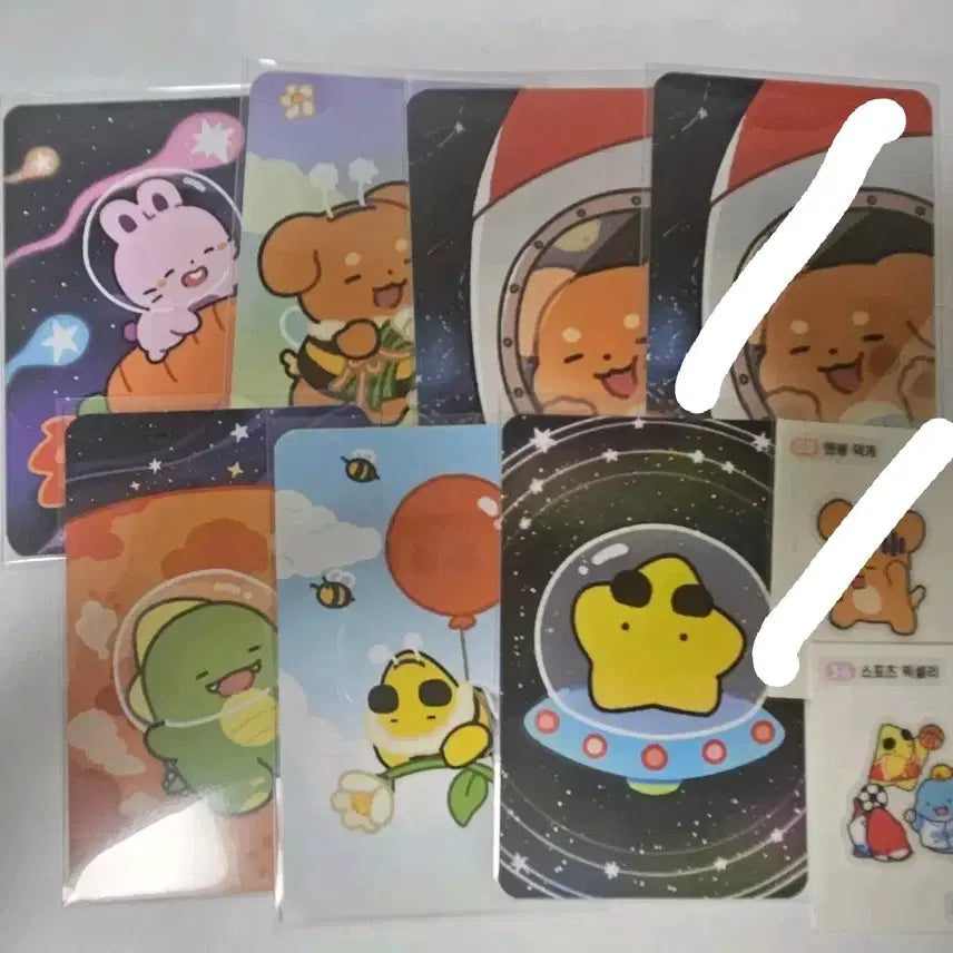 [BUNJANG] Pixelly GS Snacks Photocard Bundle Set / 픽셀리 gs과자 포토카드 띠부씰 일괄