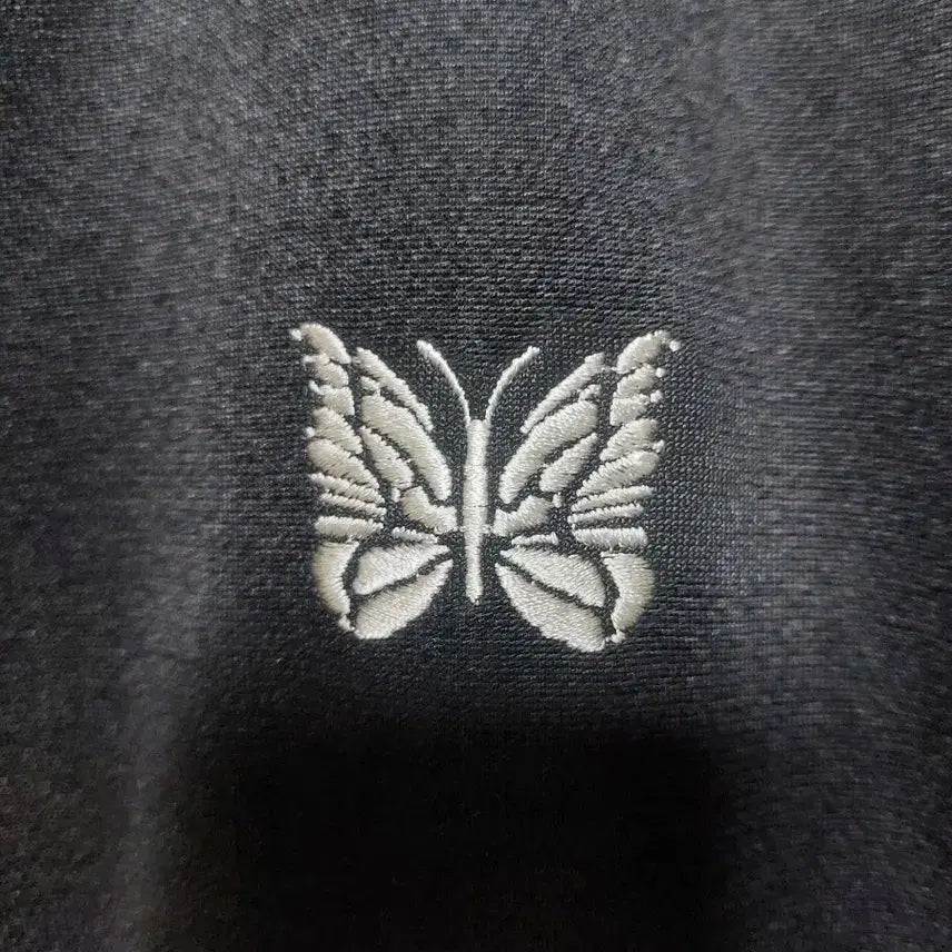 [BUNJANG] Needles Track Jacket Poly Smooth Black White [XL] / 니들스 트랙 자켓 폴리 스무스 블랙 화이트 별주 [XL]