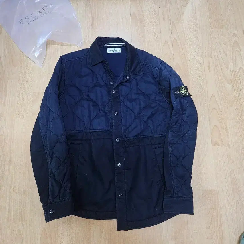 [BUNJANG] Stone Island Quilted Jacket - Navy - M / 정품 스톤아일랜드 퀼팅 자켓 M 네이비