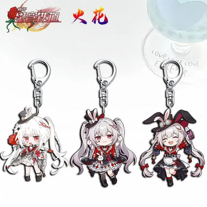 [BUNJANG] Honkai: Star Rail Sparkle Acrylic Keyring / 붕괴 스타레일 감성 아크릴 키링 캐릭터 가방 열쇠고리 굿즈 (스파클)