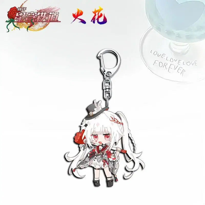[BUNJANG] Honkai: Star Rail Sparkle Acrylic Keyring / 붕괴 스타레일 감성 아크릴 키링 캐릭터 가방 열쇠고리 굿즈 (스파클)