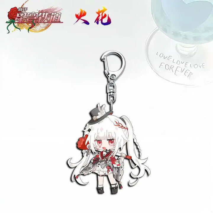 [BUNJANG] Honkai: Star Rail Sparkle Acrylic Keyring / 붕괴 스타레일 감성 아크릴 키링 캐릭터 가방 열쇠고리 굿즈 (스파클)