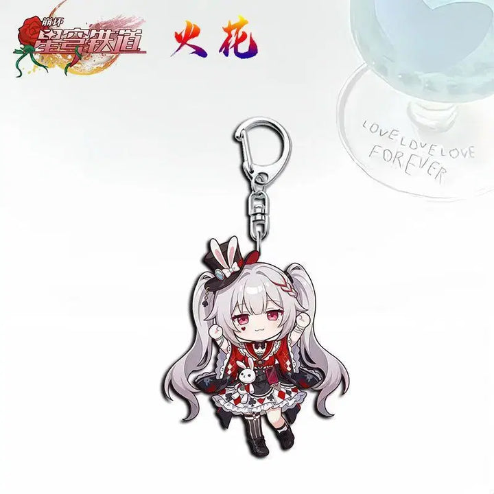 [BUNJANG] Honkai: Star Rail Sparkle Acrylic Keyring / 붕괴 스타레일 감성 아크릴 키링 캐릭터 가방 열쇠고리 굿즈 (스파클)