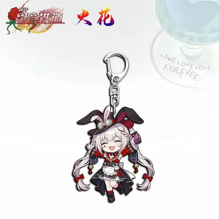 [BUNJANG] Honkai: Star Rail Sparkle Acrylic Keyring / 붕괴 스타레일 감성 아크릴 키링 캐릭터 가방 열쇠고리 굿즈 (스파클)