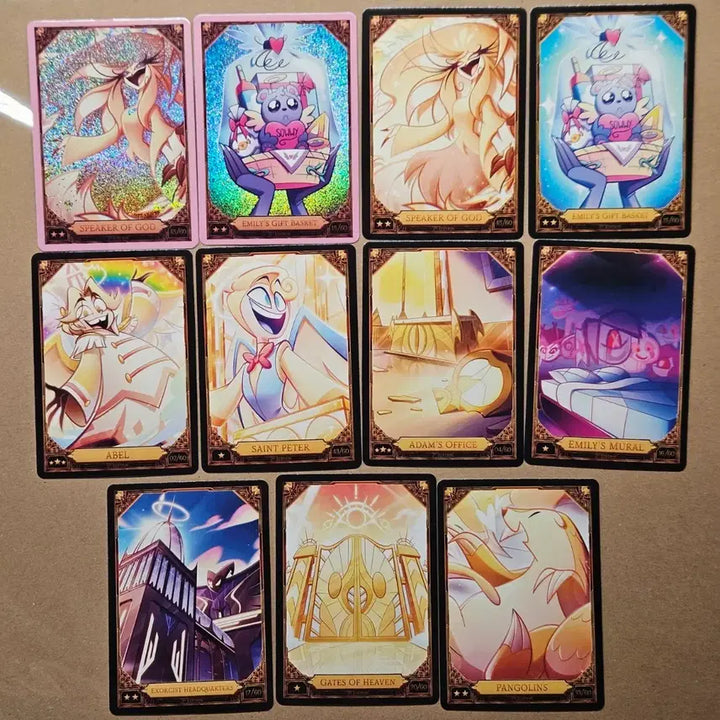 [BUNJANG] Hazbin Hotel Heaven Related Card Bundle Set / 해즈빈 호텔 트레카 천국 관련 카드 일괄 핑크포일