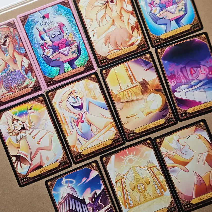 [BUNJANG] Hazbin Hotel Heaven Related Card Bundle Set / 해즈빈 호텔 트레카 천국 관련 카드 일괄 핑크포일