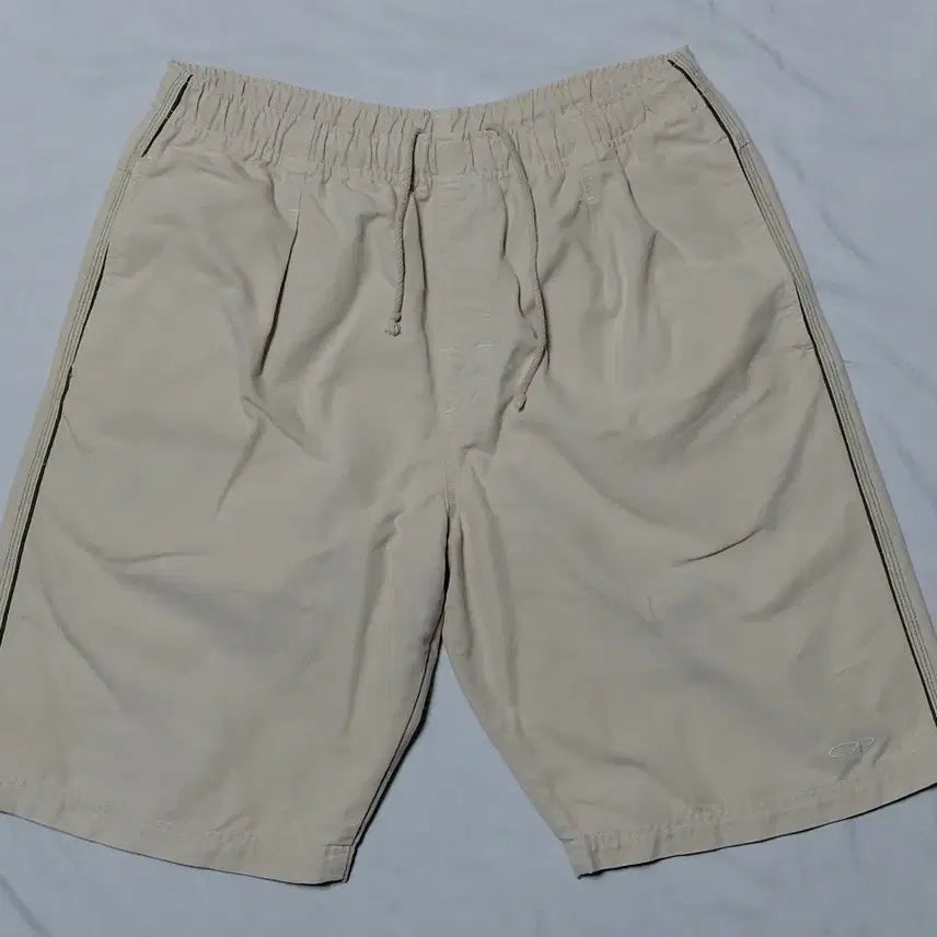 [BUNJANG] Ocean Pacific Vintage Side Line Cotton Easy Shorts Beige / [L] 오션퍼시픽(OP) 빈티지 사이드라인 코튼 이지 쇼츠 베이지