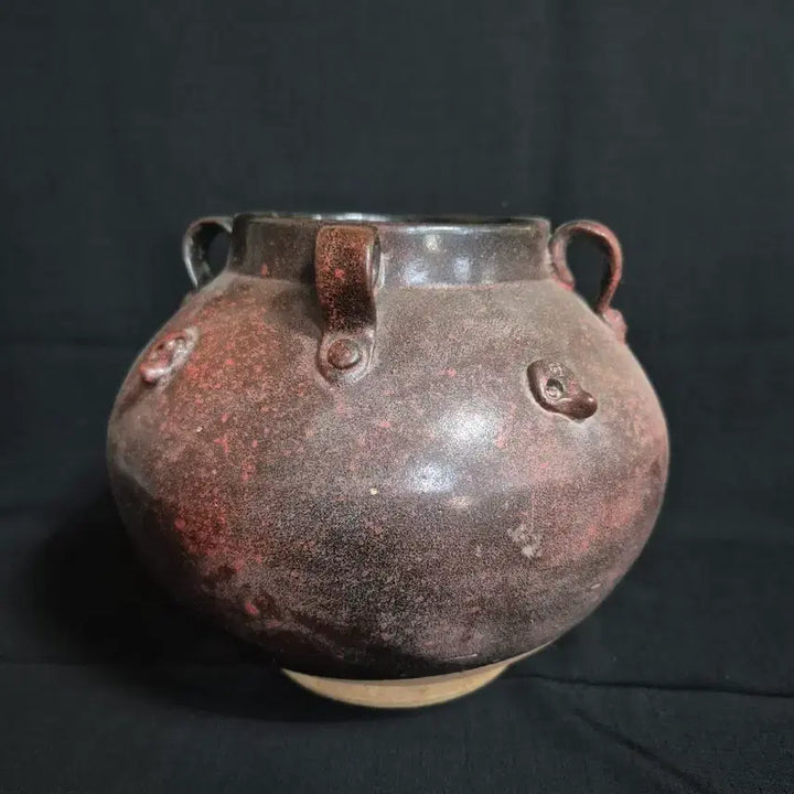 [BUNJANG] Antique Red Glazed Porcelain / 골동 사이호 단지 항아리 호