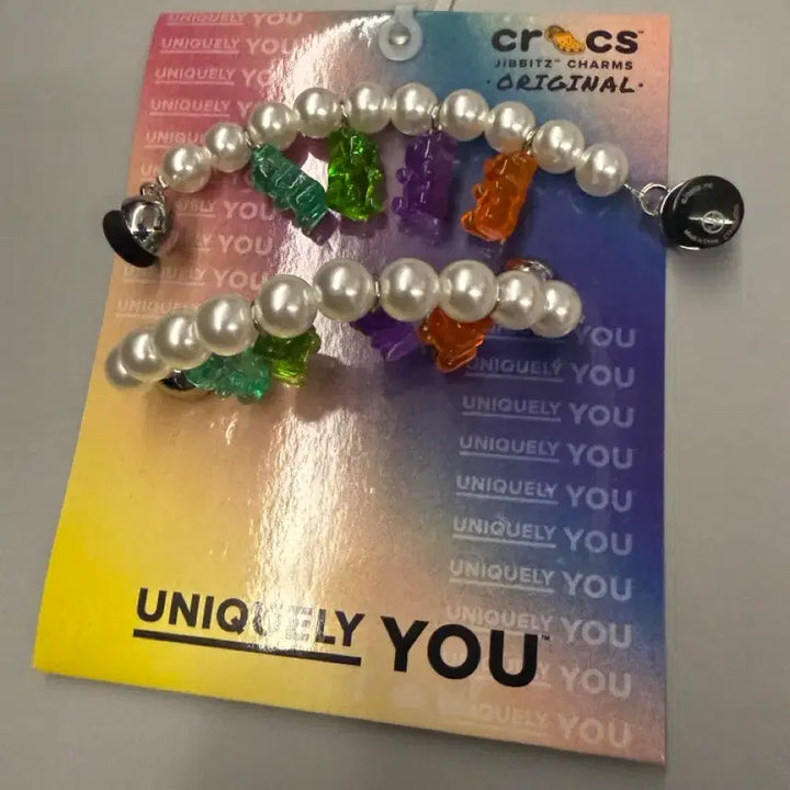 [BUNJANG] Crocs Pearl Gummy Bear Jibbitz Charm Set (2P) / 크록스 진주 하리보 지비츠 참 2P